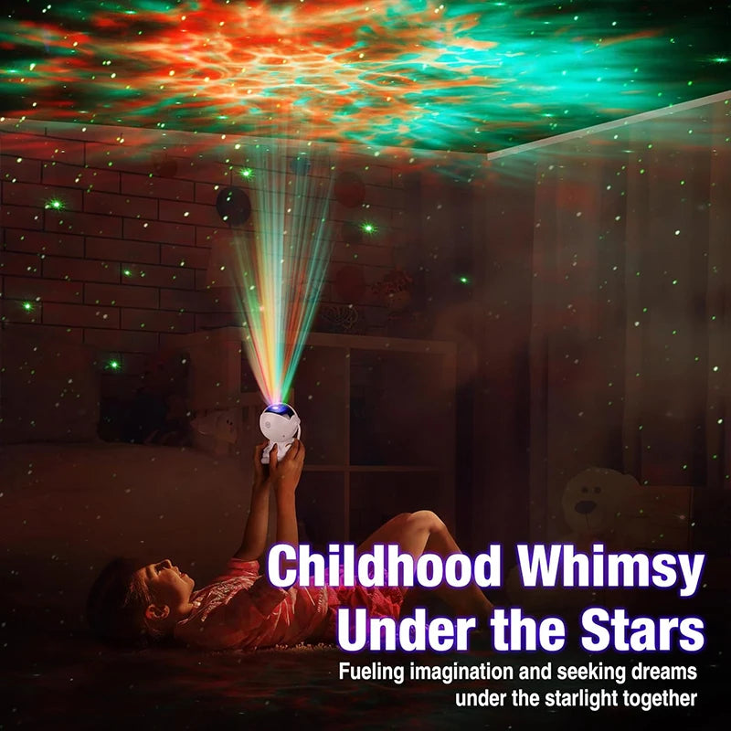 Astronaut Galaxy Star Projector, Night Light White Holding Star, Stars Projectors Lamp for Kids Bedroom, Space Decor & Gift