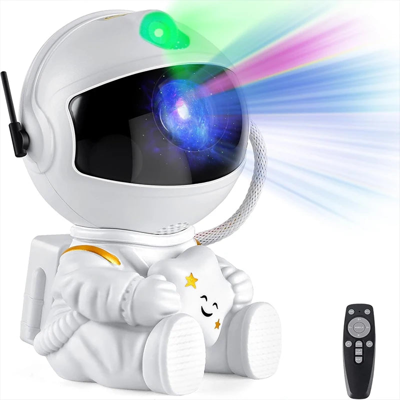 Astronaut Galaxy Star Projector, Night Light White Holding Star, Stars Projectors Lamp for Kids Bedroom, Space Decor & Gift